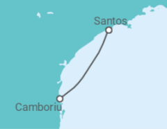 Itinerário do Cruzeiro Brasil - MSC Cruzeiros