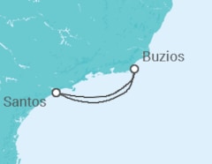 Itinerário do Cruzeiro Brasil - MSC Cruzeiros