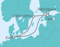 Itinerário do Cruzeiro Estónia, Finlândia, Suécia - AIDA