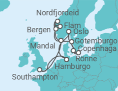 Itinerário do Cruzeiro Noruega, Dinamarca, Suécia, Alemanha - Explora Journeys