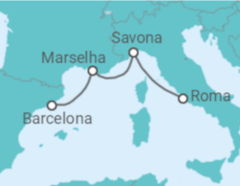 Itinerário do Cruzeiro Itália, França - Costa Cruzeiros