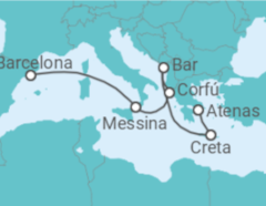 Itinerário do Cruzeiro Grécia, Itália - Princess Cruises