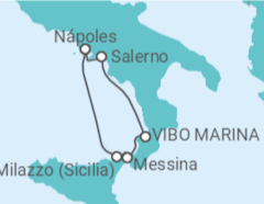 Itinerário do Cruzeiro Itália - CroisiMer