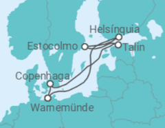 Itinerário do Cruzeiro Alemanha, Finlândia, Suécia, Estónia - MSC Cruzeiros