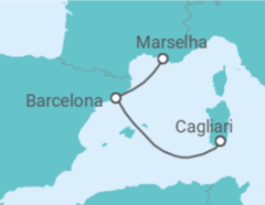 Itinerário do Cruzeiro Espanha - Costa Cruzeiros