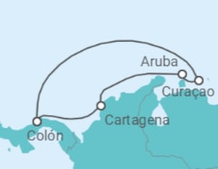 Itinerário do Cruzeiro Colômbia, Aruba, Curaçao - Royal Caribbean