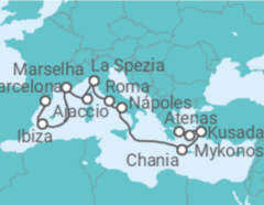 Itinerário do Cruzeiro De Barcelona a Atenas - Princess Cruises