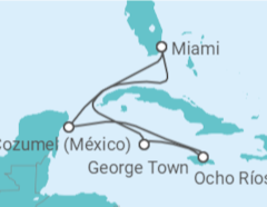 Itinerário do Cruzeiro México, Jamaica, Ilhas Caimão - Oceania Cruises
