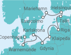 Itinerário do Cruzeiro De Copenhaga a Estocolmo - Oceania Cruises