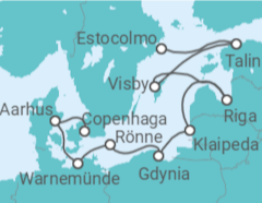 Itinerário do Cruzeiro De Copenhaga a Estocolmo - Oceania Cruises