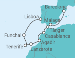 Itinerário do Cruzeiro Ilhas Canárias - Oceania Cruises