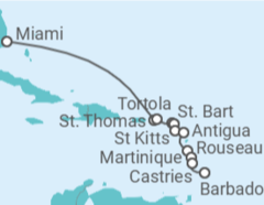 Itinerário do Cruzeiro De Miami a Bridgetown (Barbados) - Oceania Cruises
