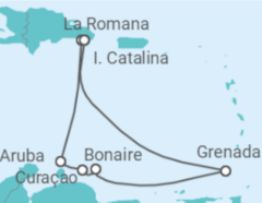 Itinerário do Cruzeiro Aruba, Curaçao, Bonaire, Santo Eustáquio e Saba com Bebidas - MSC Cruzeiros