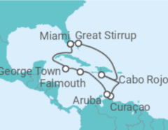 Itinerário do Cruzeiro Curaçao, Aruba, Jamaica, Ilhas Caimão - NCL Norwegian Cruise Line