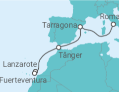 Itinerário do Cruzeiro Espanha, Marrocos - MSC Cruzeiros