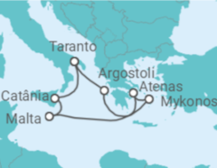 Itinerário do Cruzeiro Grécia, Malta, Itália TI - Costa Cruzeiros
