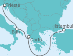Itinerário do Cruzeiro Grécia, Itália TI - MSC Cruceros