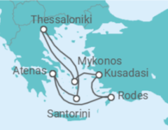 Itinerário do Cruzeiro Grécia, Turquia - Celebrity Cruises