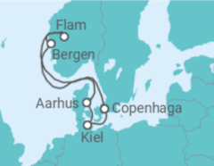 Itinerário do Cruzeiro Dinamarca, Noruega - Costa Cruzeiros