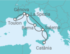 Itinerário do Cruzeiro Itália, França - Costa Cruzeiros
