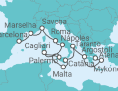Itinerário do Cruzeiro De Barcelona a Atenas - Costa Cruzeiros
