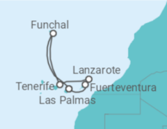 Itinerário do Cruzeiro Ilhas Canárias - Costa Cruceros