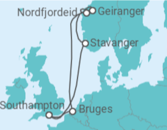 Itinerário do Cruzeiro Noruega, Bélgica - Celebrity Cruises