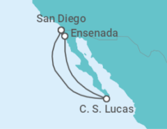 Itinerário do Cruzeiro México - Disney Cruise Line