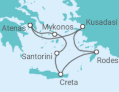 Itinerário do Cruzeiro Turquia, Grécia - Celestyal Cruises