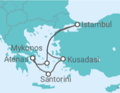 Itinerário do Cruzeiro Grécia, Turquia - Royal Caribbean