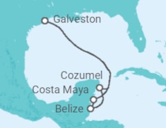 Itinerário do Cruzeiro Belize, México - Carnival Cruise Line