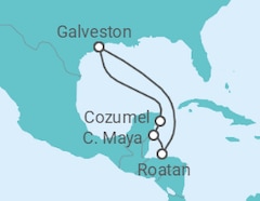 Itinerário do Cruzeiro México - Carnival Cruise Line