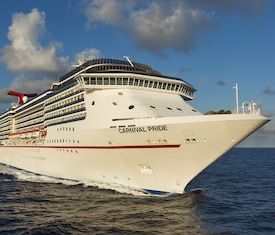 Os Cruzeiros mais procurados a bordo do Carnival Pride