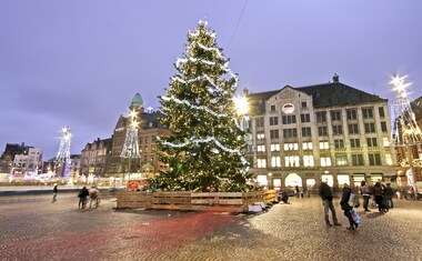 Mercado de Natal de Amsterdã com cruzeiro Cruzeiro Water Colors: Amsterdam Light Festival