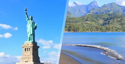 Nova Iorque e Taiti