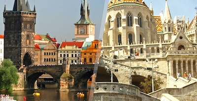 Praga e Budapeste de avião