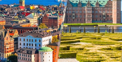 Estocolmo e Copenhaga de avião