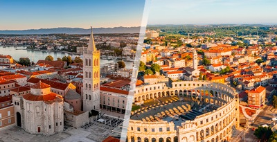 Pula, Zadar e Zagrebe,