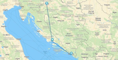 Zagreb, Split e Dubrovnik
