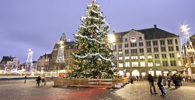 Mercado de Natal de Amsterdã com cruzeiro Cruzeiro Water Colors: Amsterdam Light Festival