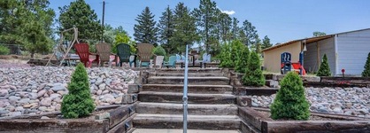 Garden-Level Perfect Hot Tub Fire Pit & More!